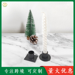 Modern Simple Home Dining Table Candlestick Retro Old-Fashioned Candle Holder Ornaments French Candle Pedestal