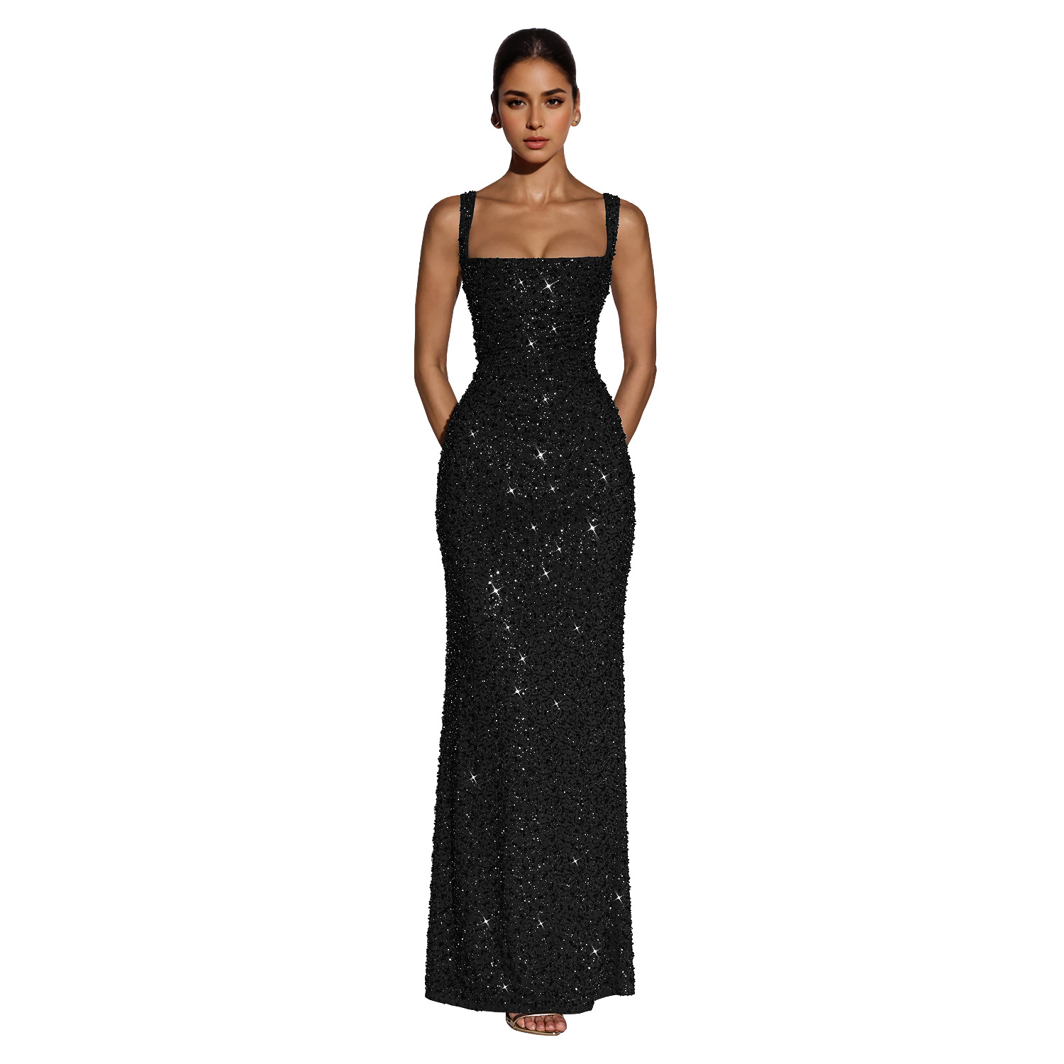 C7633 Aliexpress transfronterizo Amazon Europa y América moda de mujer sexy cintura cintura correa vestido de cadera image 7