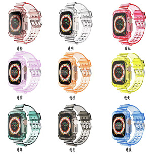 �m���O���ֱ�apple iwatch10������һ�w͸��tpu���o�ױ펧42/46mm