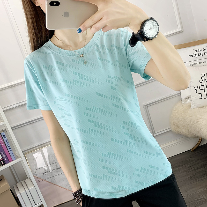 Outdoor new women's quick-drying clothes short-sleeved T-shirt round neck new sportswear hiking quick-drying top