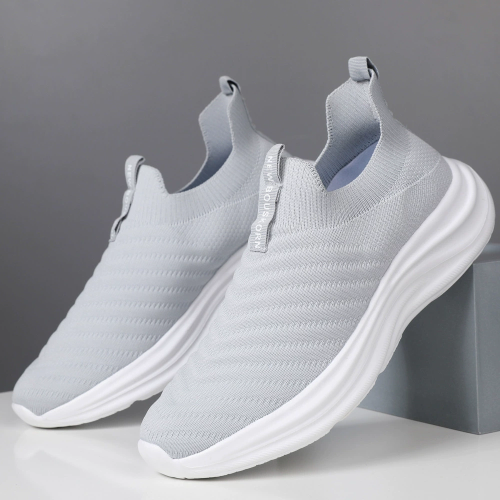 Весенняя новая летающая сетка супер легкая мягкая подошва спортивная повседневная обувь для мужчин и женщин