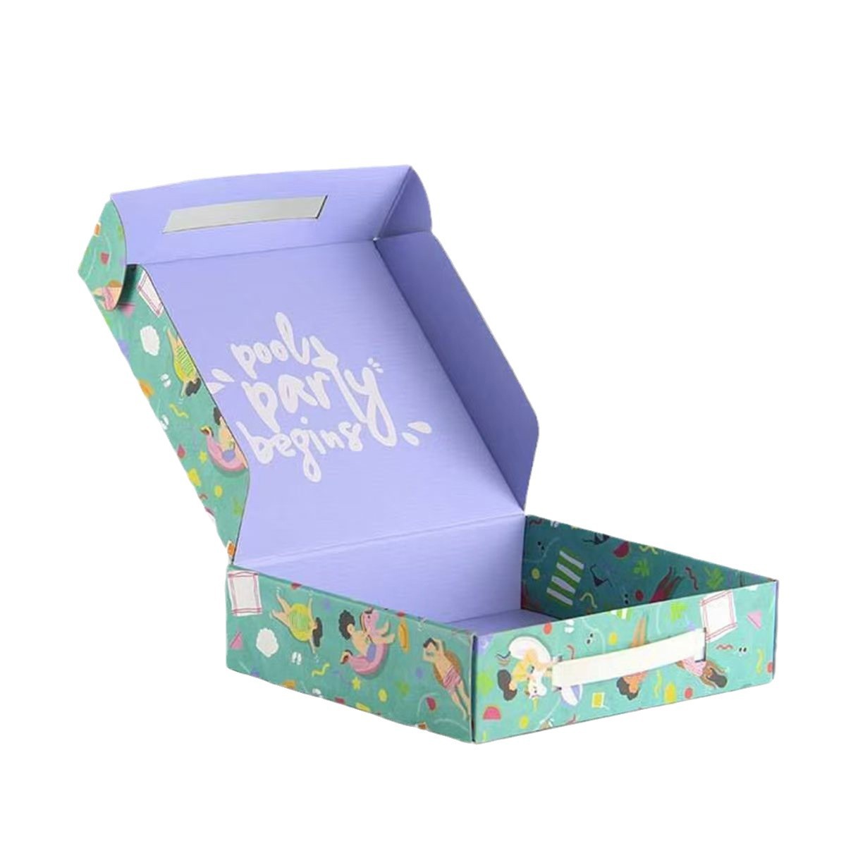 Texteles caseros cuatro conjuntos de cajas de regalo personalizadas lotes de impresión en color aviones cajas de embalaje personalizadas cajas de almohada de alta calidad