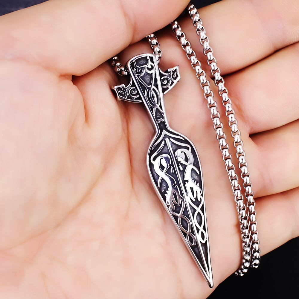 Cross sword + steel chain