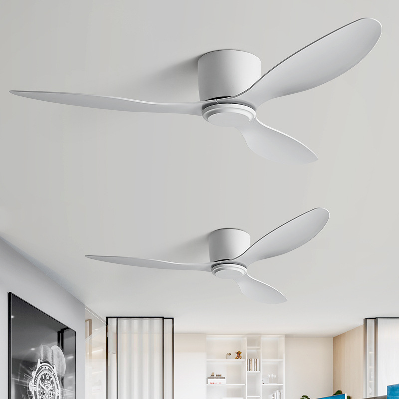 北歐風扇燈客廳燈簡約商用餐廳家用電扇燈跨境低樓層吸頂吊扇風扇