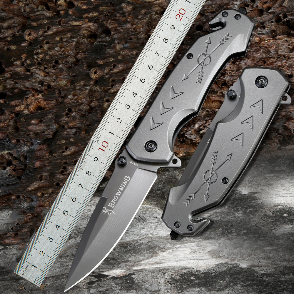 跨境全钢折叠刀高硬度便携小刀防身刀多功能车载工具锋利小刀具