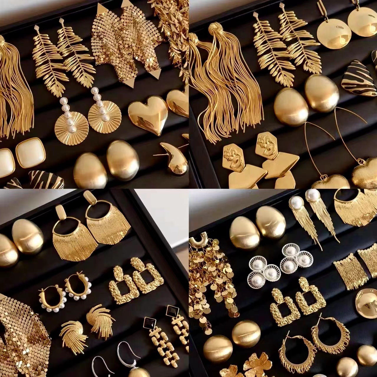 Aguja de plata MEDIADOS DE-antigua flor redonda borla pendientes de metal retro europeo y americano elegante luz pendientes de lujo al por mayor para las mujeres