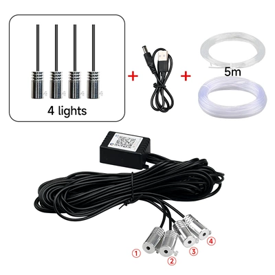 atmosphere light music rhythm light – Other lights - usb-cable-drag-four-5m-optical-fiber-scraper-manual