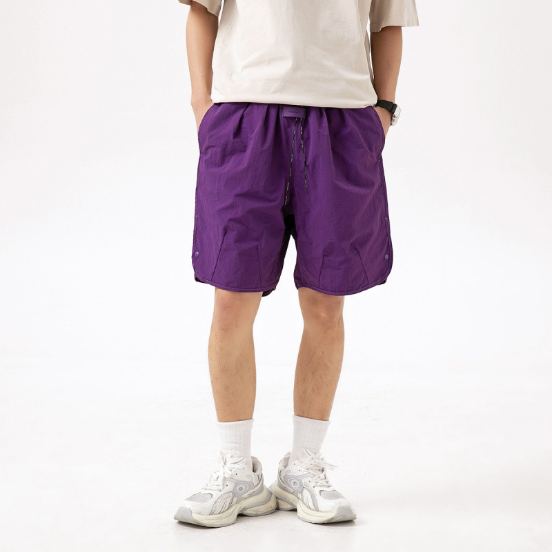 Pantalones cortos de playa de secado rápido transpirables al aire libre CLOR pantalones de cinco puntos de nailon de verano casuales sueltos para hombres S5039