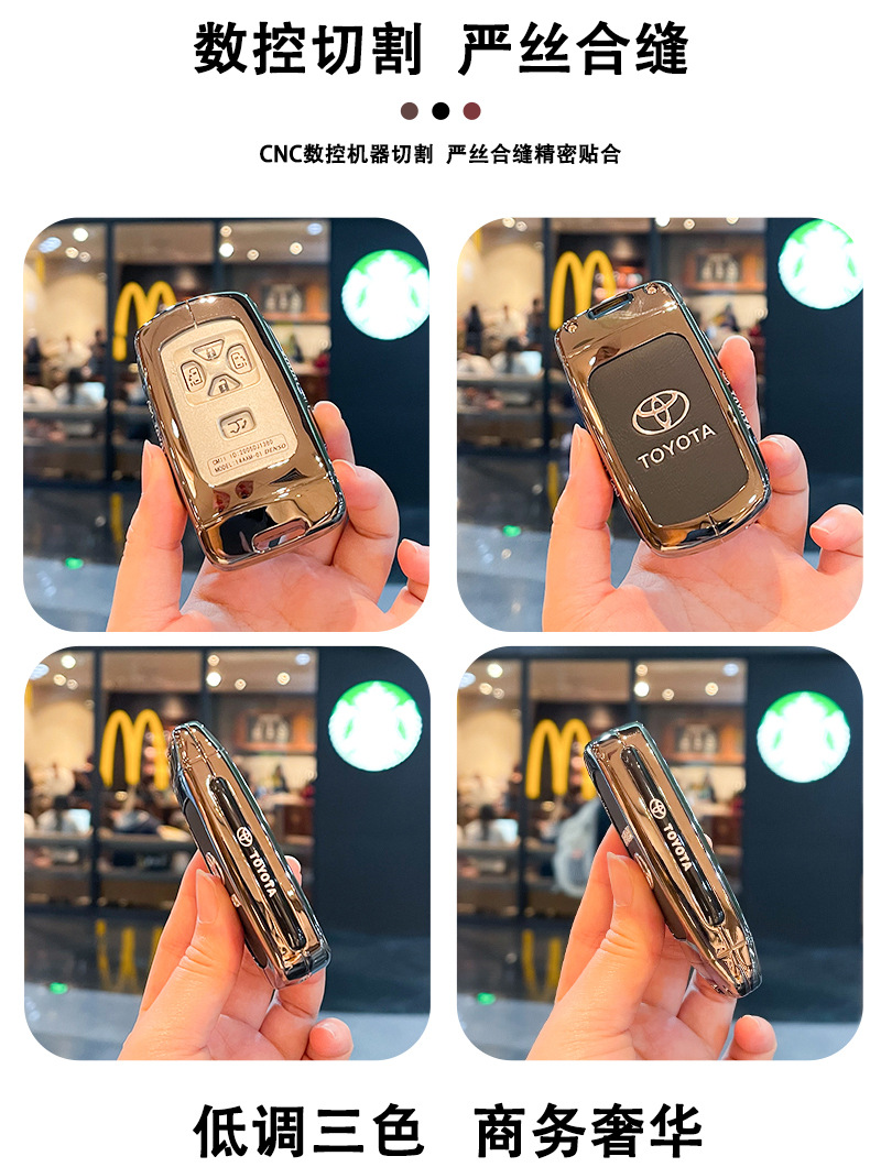 Suitable for Toyota Old Camry Key Cover Highlander Prius Prius 86 Reiz Domineering Car Bag Buckle Shell