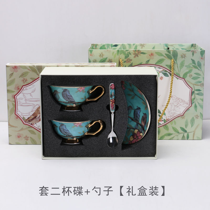 China de hueso taza de café de estilo europeo traje creativo Taza de cerámica de gama alta exquisito pequeño lujo británico juego de té de la tarde