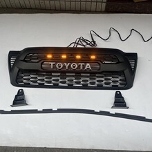 适用05-11年丰田塔库玛tacoma带灯前中网TRD款蜂窝款前中网格栅