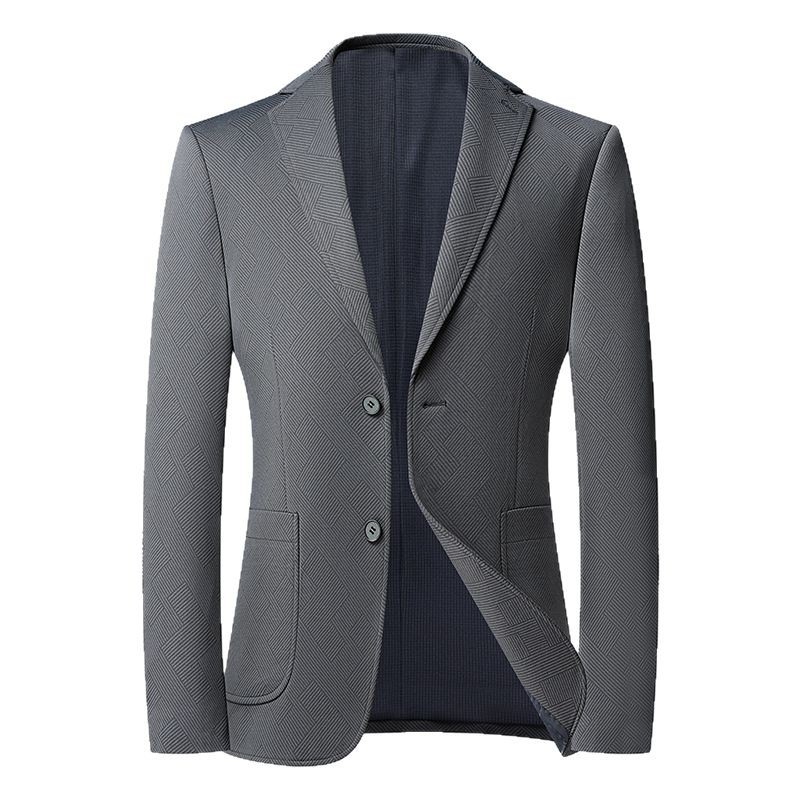 Spring thin elastic solid color classic suit jacket for leisure