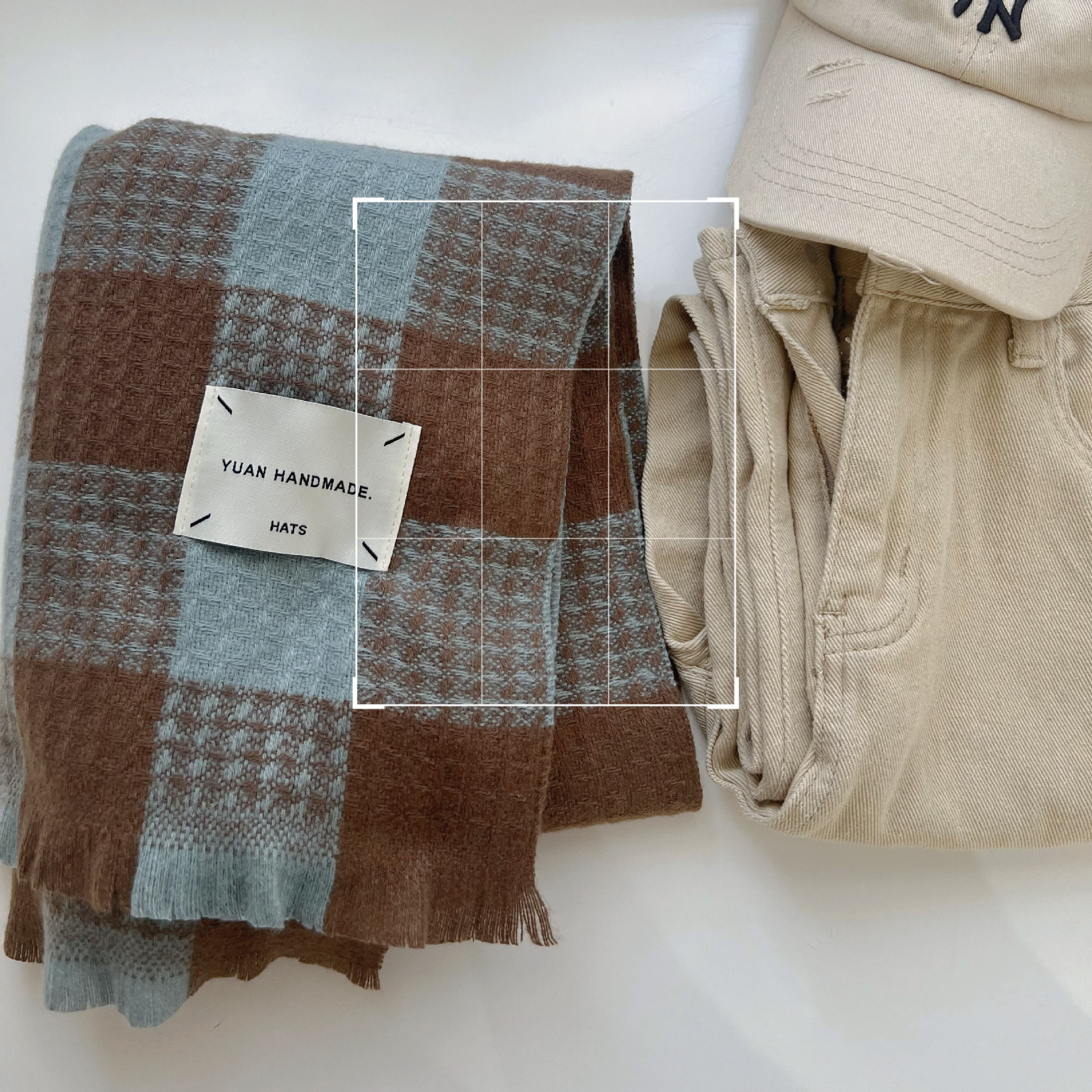 Sciarpa a quadri da donna autunno inverno stile versatile_voghion.com