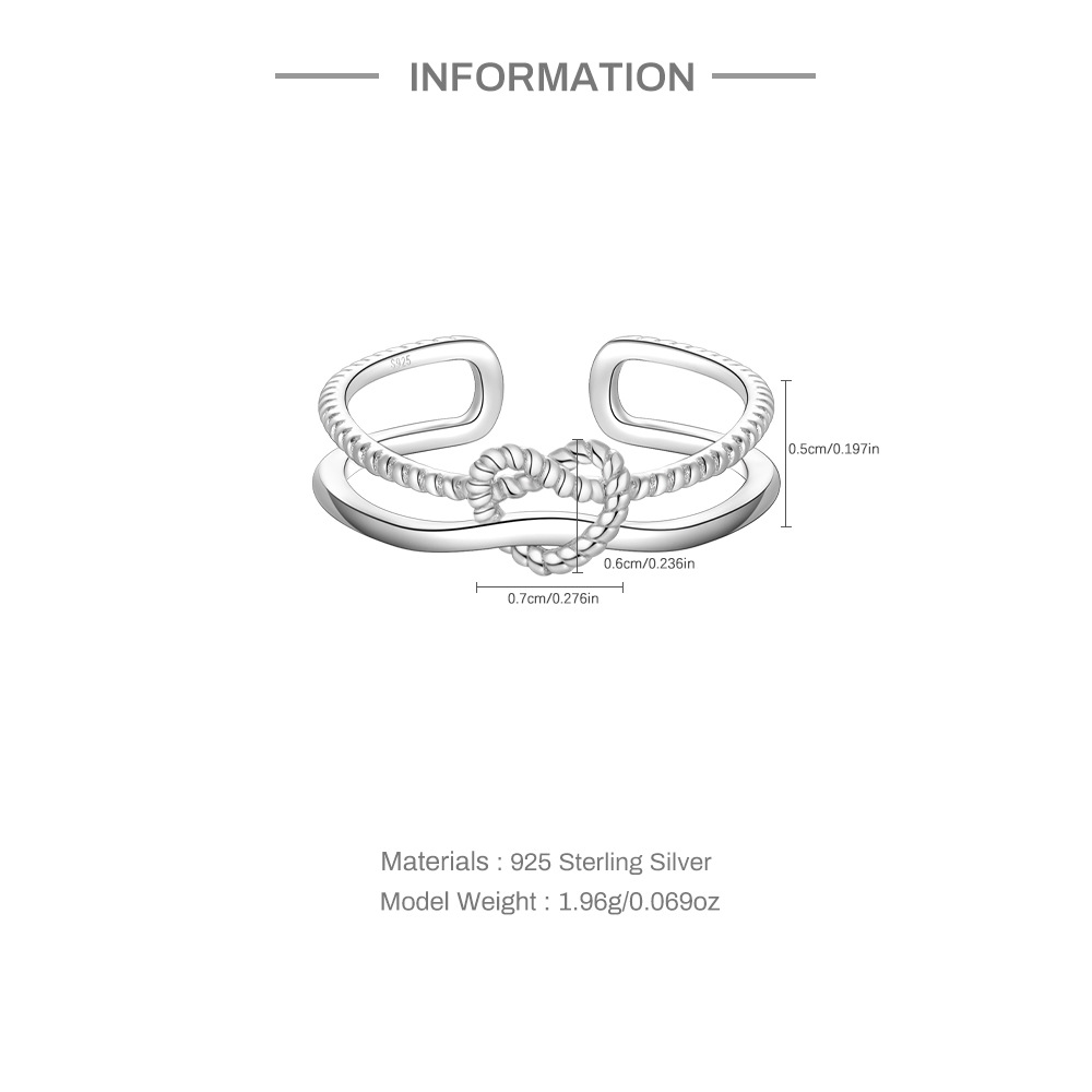 4g Weight Zircon Inlay Material Open Rings Classification Adjustable Ring Size 1 Piece Quantity Daily Occasion 925 Sterling Silver Material Geometric Pattern Women's Gender Plating, Inlay Design Simple Style Style 925 Sterling Silver Zircon Geometric Open Rings 11