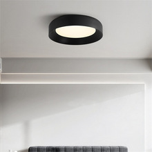 德国2025新款YF中山灯具全光谱意式极简吸顶灯卧室房间现代简约黑