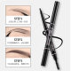 Rooboo Eyebrow Pen Bevel Chopper Automatic Rotating Waterproof Sweat-proof Wild Eyebrow Flu Double-headed Pen Lasting