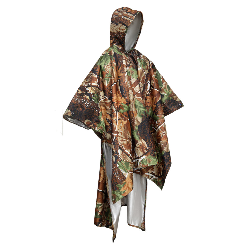 Transfronterizo al aire libre tres en uno de una pieza impermeable senderismo a prueba de viento a prueba de lluvia poncho de equitación multifuncional bolsa de almacenamiento de tela de piso