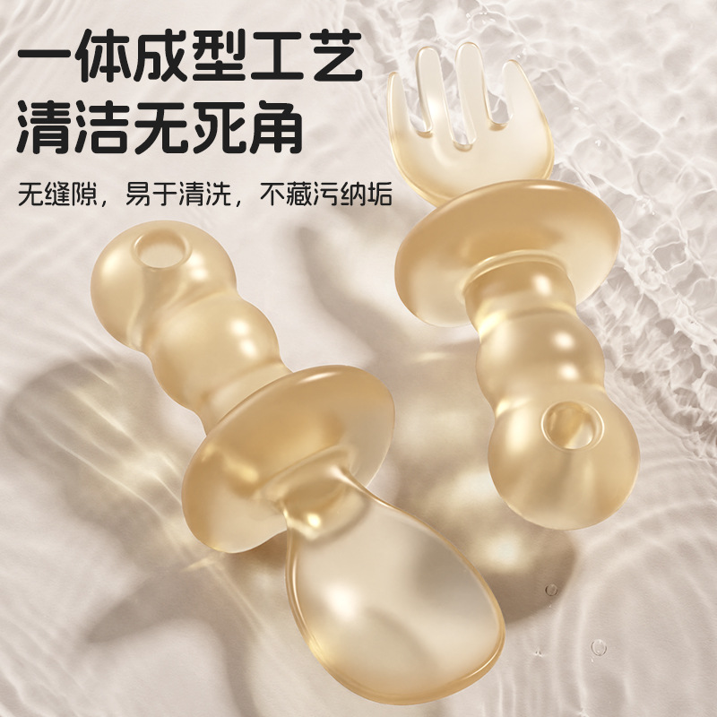 Cuchara de mango corto para bebés, cuchara para bebés, cuchara para bebés