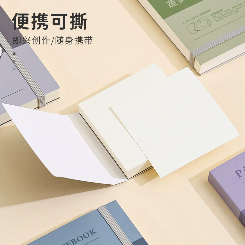 Lan Guo 24626 можно разорвать книгу с картинами, маленькая сумка, чтобы коснуться набора рыб, толстая акриловая карта бумаги пустые заметки