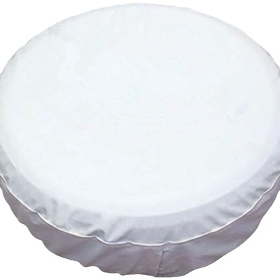 Cover PVC Leather White Wheel, Spare wheel cover