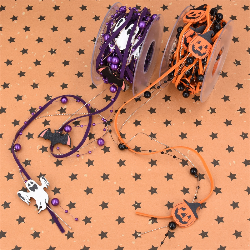 Embalaje de Halloween cinta naranja calabaza cinta decorativa artesanal cinta creativa decoración festiva caja de regalo cinta transfronteriza