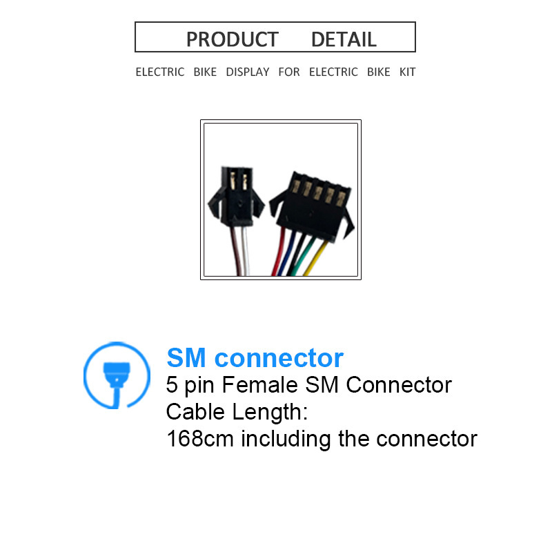 Electric bicycle modification accessories LCD-SW900 LCD meter data display 24-72V SM connector