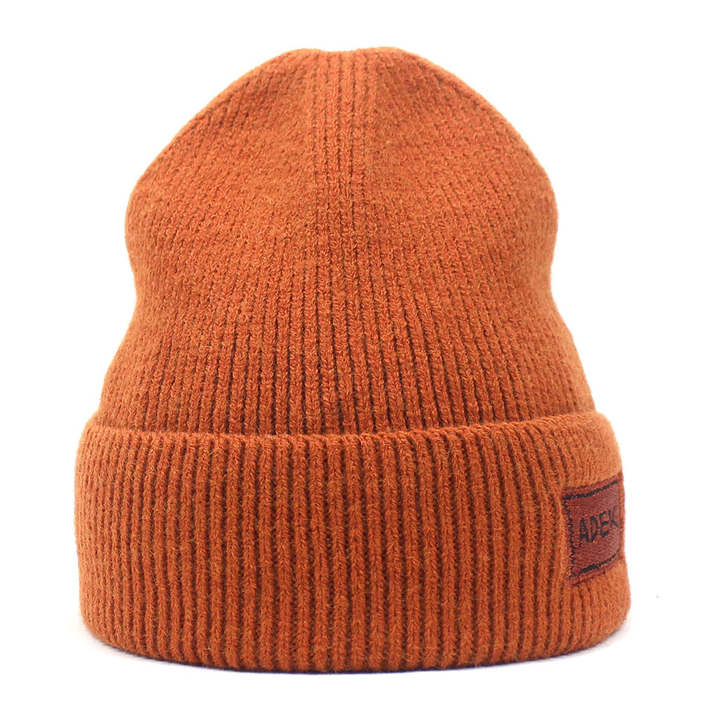 Unisex kašmyro megzta kepurė Moteriška kepurė raidė su ritininiu krašteliu megztinė kepurė vilnonė kepurė_voghion.com