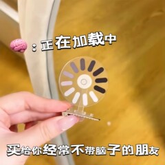 小红书大脑加载中发夹创意搞怪抽象边夹高颜值发卡亚克力可旋转