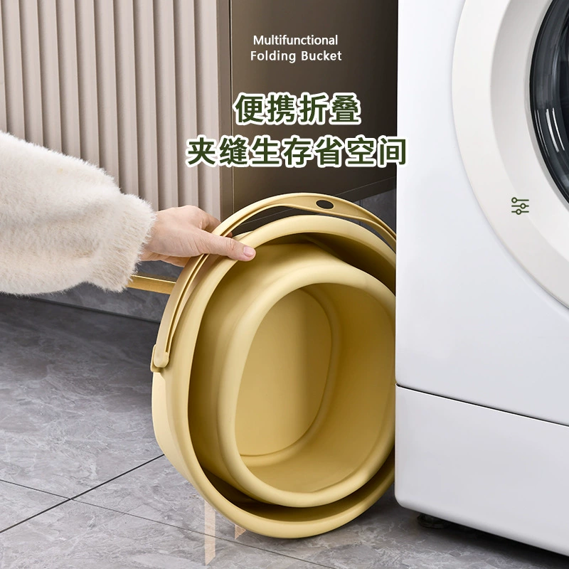 Складное ведро большой емкости, портативное термоусадочное ведро, дорожное автомобильное ведро для рыбалки, бытовое ведро для замачивания ног, пластиковое ведро для воды