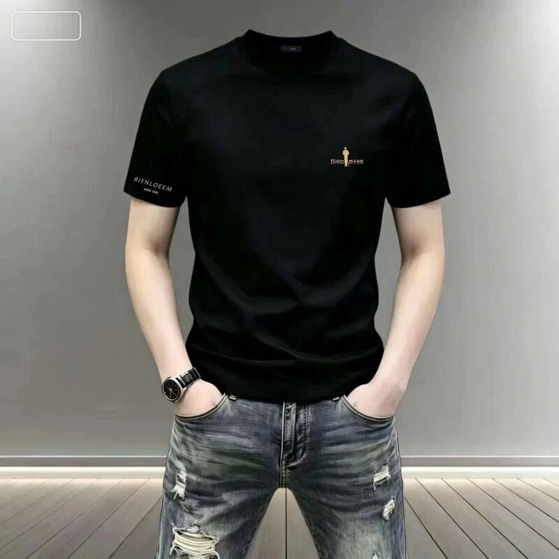Spring and Summer New Style Men's Casual Outdoor Breathable Comfortable Cool Printed Round Neck Short-Sleeved T-Shirt Versatile and Trendy Spring and Summer New Style Men's Casual Outdoor Breathable Comfortable Cool Printed Round Neck Short-Sleeved T-Shirt Versatile and Trendy