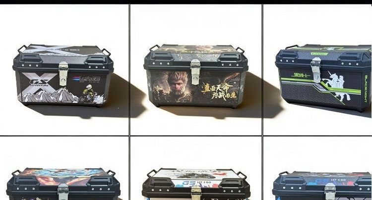 Large-capacity motorcycle tail box luggage case for electric vehicles, suitable for waterproof L-scooters, 70-liter large-capacity box