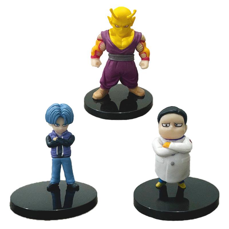 (2개) 드래곤 볼 손으로 만든 7 Q 버전 어린 시절 원숭이 왕 TORNX VEGETA SAIYAN 모델 장난감 장식품