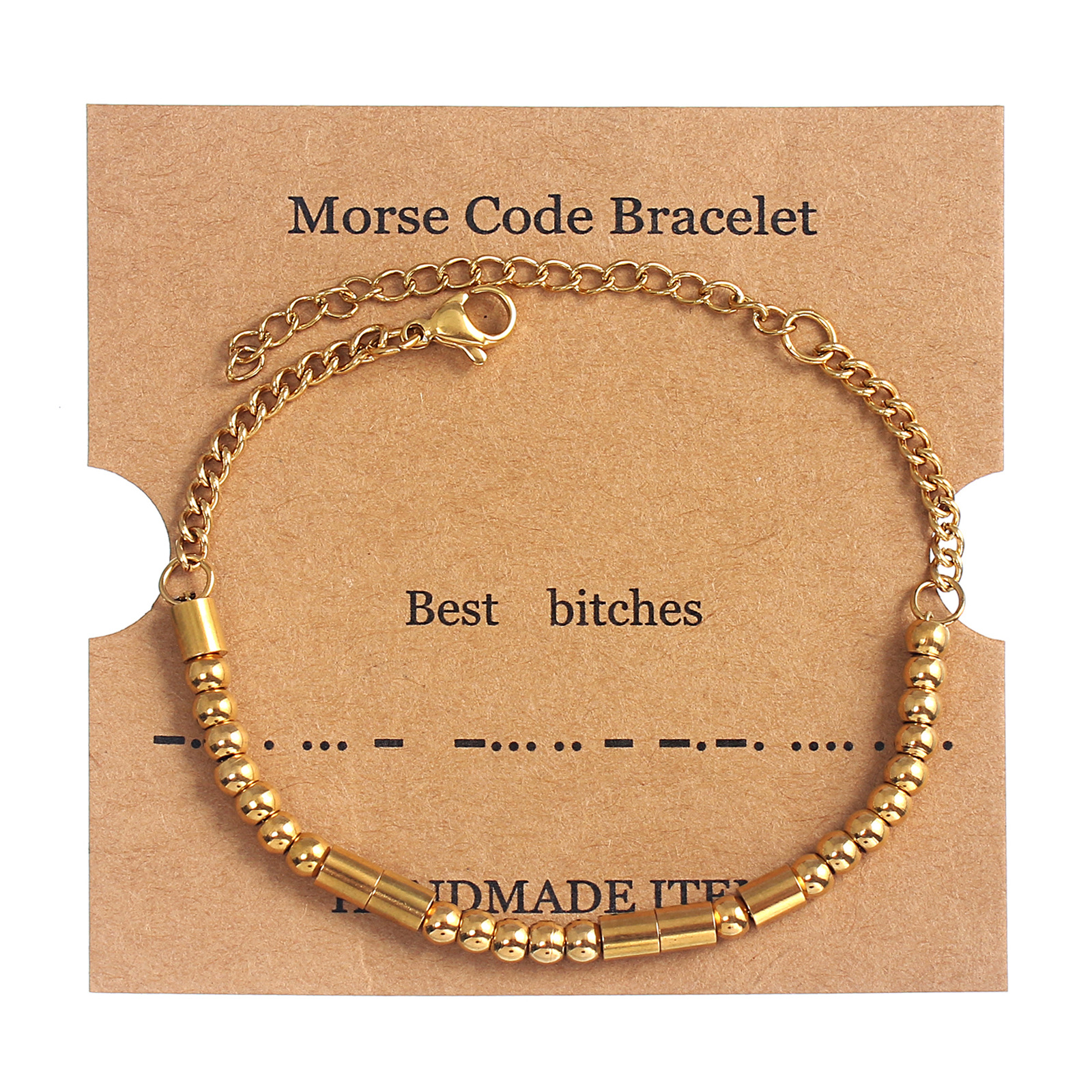 304 Stainless Steel Pendant Material Bracelets Classification Simple Style Classic Style Geometric 304 Stainless Steel 18K Gold Plated Bracelets In Bulk
