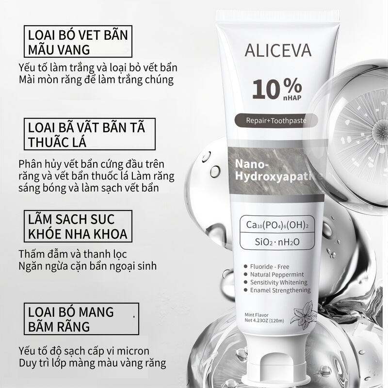 跨境ALICEVA修复牙膏越南包装Repair toothpaste中英文版外贸批发|undefined