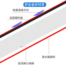 新钓鱼箱坐垫防屁股痛鱼箱专用加厚高弹防水座垫渔具配件吸盘垫源