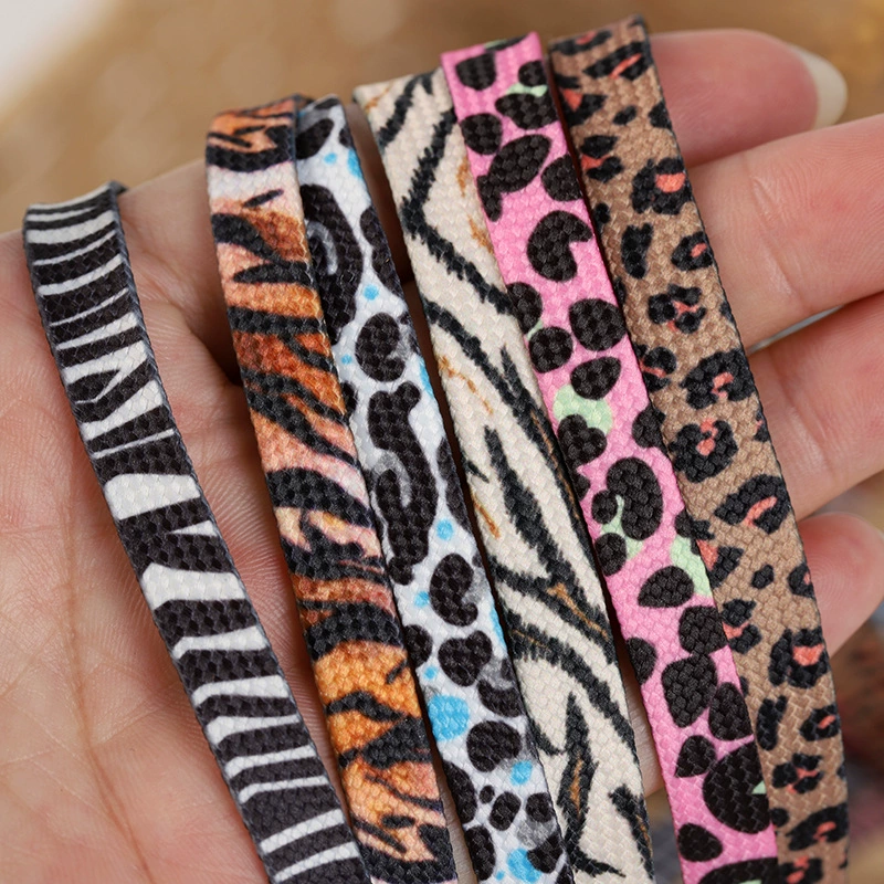 Женские спортивные шнурки Zoo с леопардовым тигровым змеиным узором и зеброй AJ1AF1 Air Force One DUNK, пара спортивных шнурков для женщин