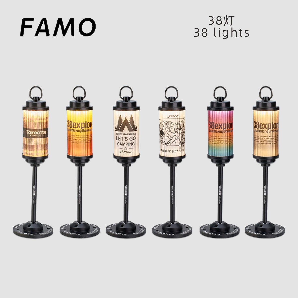38 Кемпинг лампа фланец пластина держатель лампы открытый фары фонарик Ретро лампа рыбалка освещение фонарик многофункциональный