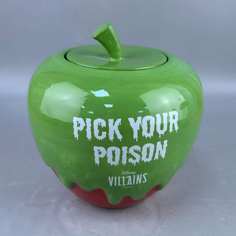 Poison Queen Ceramics Halloween Ghost Festival Tarro de dulces Adornos Taza de madrastra Usura Fun Cartoon Creativo Tarro de galletas