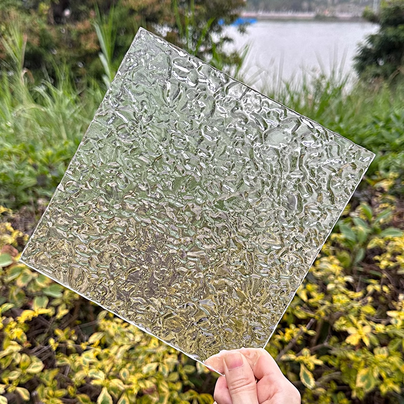 透明亚克力板石头纹粗细条纹隔断板防尘有机玻璃UV加工