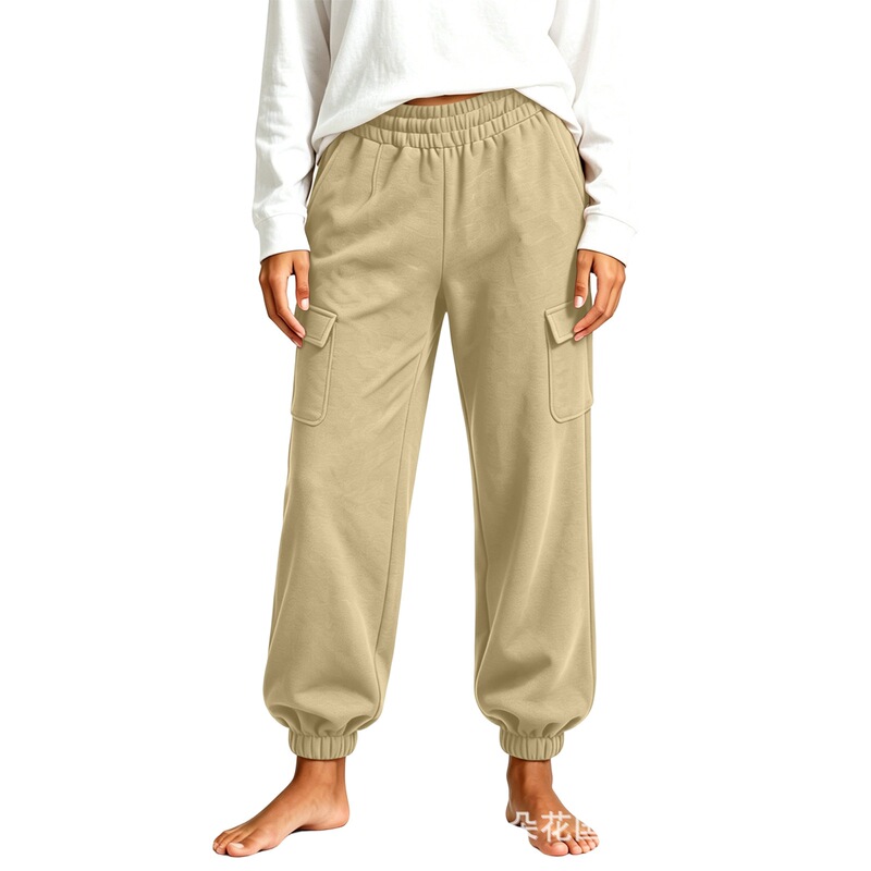 2026 Cross-Border European and American New Style Amazon Autumn Jogging Loose Elastic Multi-Pocket Sports Pants 2026 Cross-Border European and American New Style Amazon Autumn Jogging Loose Elastic Multi-Pocket Sports Pants