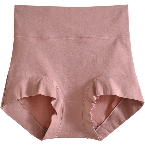 60 count combed cotton underwear for women high waist large size antibacterial breathable underwear cotton tummy control butt lifting briefs wholesale