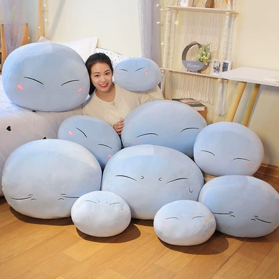 Transform into a Slime Pillow Anime Plush Peripheral Cute King Dumpling Slime Rimuru Pillow Cushion