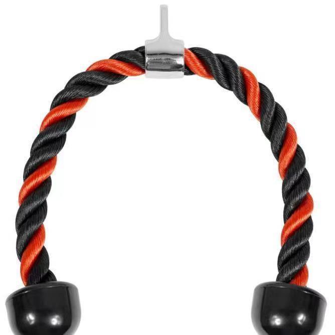 Tríceps tríceps volando pájaro entrenador baja presión cuerda pórtico deportes tirón-abajo mango fitness cuerda doble cabeza hombres al por mayor