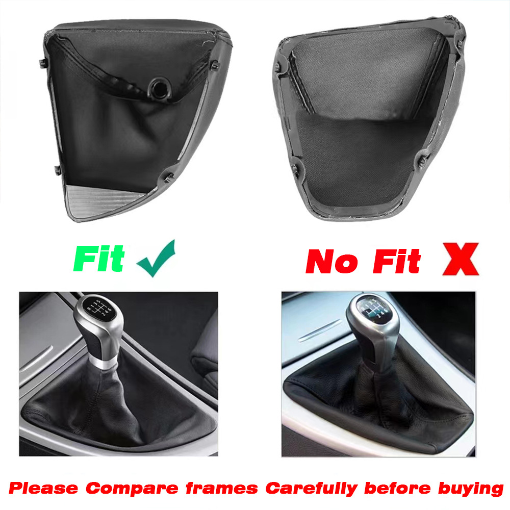 Aplicable a BMW 1 serie E81E82E87E88 coche Cambio de engranaje balonmano cubierta polvo traje manual engranaje Accesorios