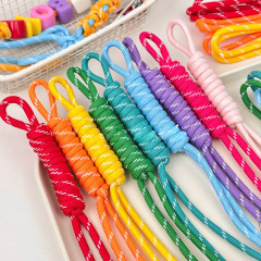 ドーパミンカラーロープ包み芯ロープ傘ロープコップ手作りdiy材料ビーズアクセサリー
