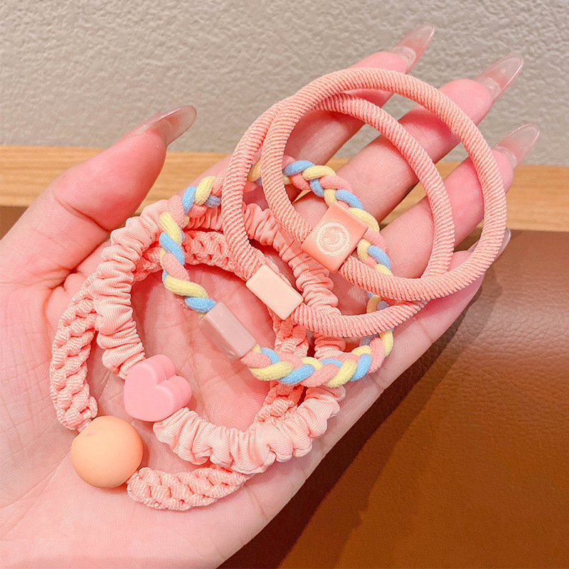 高级感黑色马尾发绳耐用大肠发圈头绳扎头皮筋头饰女发饰皮套批发|undefined