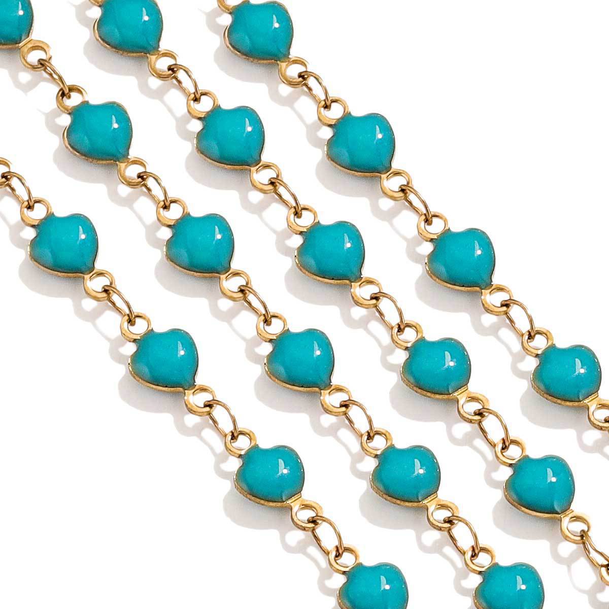 18g Weight Chain Jewelry Making Type DIY Ornament Accessories Classification 1 Piece Quantity 316 Stainless Steel Material Heart Shape Pattern All Seasons Season Plating Design Classic Style Style 1 Piece 316 Stainless Steel DIY Ornament Accessories Chain Classic Style Heart Shape 6