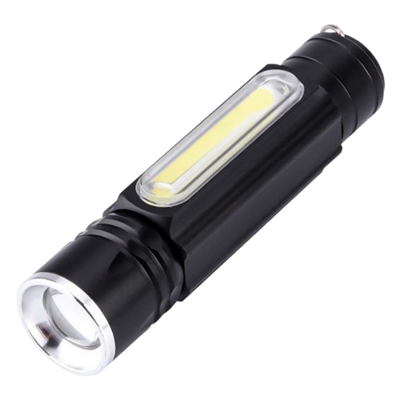 Перезаряжаемый USB-фонарик, многофункциональный магнит с крючком T6 + COB, рабочий свет, Ремонтный свет, светодиодный аварийный свет