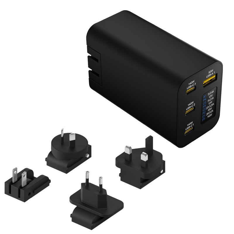 The New 140W Gan USB Type-C4-Port Travel Charger Supports Qc3.0 Pd3.1 Charging The New 140W Gan USB Type-C4-Port Travel Charger Supports Qc3.0 Pd3.1 Charging