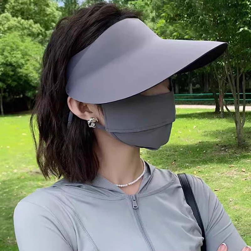 Γυναικείο, καλοκαιρινό, άδειο τοπ για άνδρες, καπέλο ηλίου για ποδηλασία με μεγάλο γείσο_voghion.com